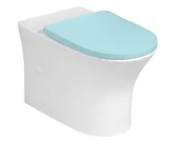 BRUCKNER LEON WC kombi mísa, Rimless, 61,5x37cm, spodní/zadní odpad, bílá