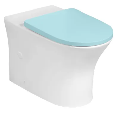 BRUCKNER LEON WC kombi mísa, Rimless, 61,5x37cm, spodní/zadní odpad, bílá