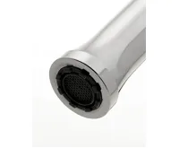 SAPHO SILI stojánková dřezová baterie, flexibilní ramínko, bílá/chrom (4)