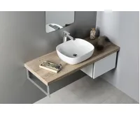 SAPHO LIRO keramické umyvadlo na desku 50,5x41cm, bílá (5)