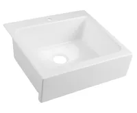 SAPHO ARYA polozápustný keramický dřez s otvorem pro baterii 66x62cm, bílá