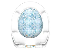 Schütte WC sedátko MOSAIK BLAU-ORANGE | Duroplast, Soft Close (7)