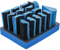 BGS Sada brusných bloků se suchým zipem | 16dílná - BGS 74365 BGS Sada brusných bloků se suchým zipem | 16dílná - BGS 74365