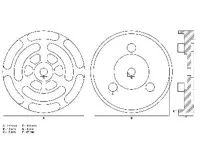 BGS Gumový talíř, pro zvedací plošiny, O 140 mm (1)