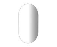 AQUALINE VORA zrcadlo s broušenou hranou oválné 40x70cm, CU free