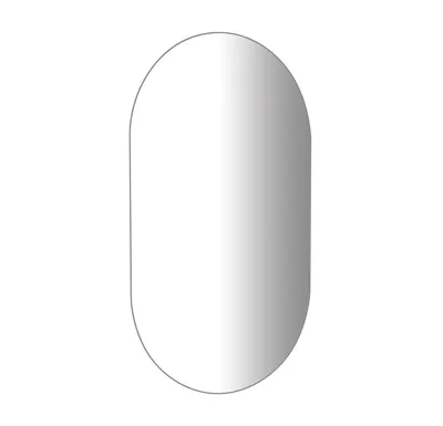 AQUALINE VORA oválné zrcadlo s broušenou hranou 40x70cm, CU free