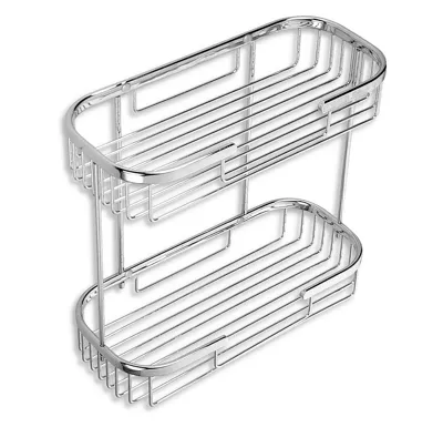 NOVASERVIS Dvojitá police velká hluboká Drátěný program chrom - 6075,0