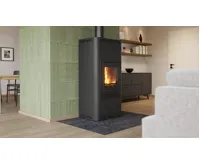 HS Flamingo Krbová kamna AQUAFLAM ® 7 s výměníkem - černá, manuální regulace (23)