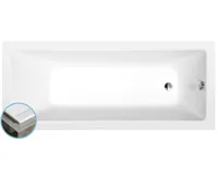 POLYSAN NOEMI SLIM obdélníková vana 170x70x39cm, bílá