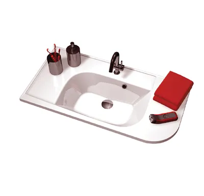 RAVAK Umyvadlo Praktik S R white s otvory