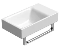 GSI NUBES keramické umývátko 40x23cm, bez otvoru, pravé/levé, bílá ExtraGlaze (4)