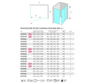 Sprchový kout, Novea, obdélník, 110x100 cm, chrom ALU, sklo Čiré, dveře pravé a pevný díl (8)