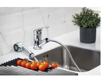 BRUCKNER HOFFER stojánková dřezová baterie s výsuvnou sprškou, chrom (3)
