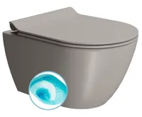 GSI PURA závěsná WC mísa, Swirlflush, 36x50cm, tortora dual-mat GSI PURA závěsná WC mísa, Swirlflush, 36x50cm, tortora dual-mat