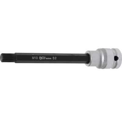 BGS Hlavice nástrčná,  délka 120 mm, 12,5 mm (1/2"), klínový profil (pro XZN)  M10