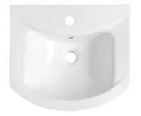 AQUALINE ZERO 45 keramické umyvadlo nábytkové 45,5x40cm, bílá (3)