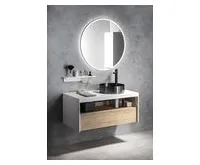 SAPHO VIERA umyvadlová skříňka 80x44x50cm, bílá mat/dub Alabama (1)