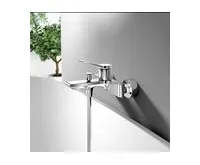 AQUALINE BOLERO nástěnná vanová baterie, chrom (1)