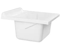 AQUALINE Výlevka na skříňku 45x50cm, plast bílá (4)