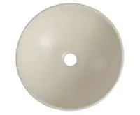 SAPHO ATTILA keramické umyvadlo, průměr 43cm, slonová kost (3)