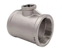 Nerez T-kus redukovaný - DN 15 - 1/2 x 3/8" x 1/2" - AISI 316