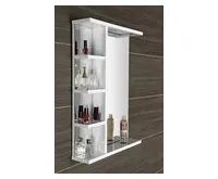 AQUALINE KORIN zrcadlo s LED osvětlením a policemi 50x70x12cm (1)