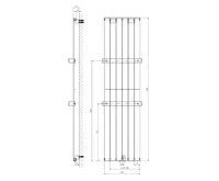SAPHO COLONNA otopné těleso 450x1800mm, bílá (7)