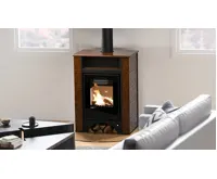 HS Flamingo Kachlová kamna AQUAFLAM VARIO ® PERU 11kW, kachle hnědá (teplovzdušná verze) (16)