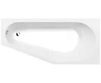 POLYSAN TIGRA R asymetrická vana 150x75x46cm, bílá
