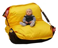 Sedací pytel 189x140 duo brown - yellow (2)