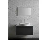 SAPHO THIN umyvadlo na desku, Rockstone, 60x40 cm, bílá mat (5)