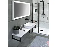 SAPHO PLATO deska Rockstone 900x24x360mm, bílá mat (3)