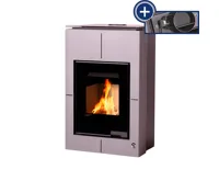 HS Flamingo Krbová kamna AQUAFLAM VARIO ® SAPORO 11/7kW šedá, elektronická regulace