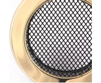 HS Flamingo Krbová mřížka KULATÁ 160 mm mosaz (1)