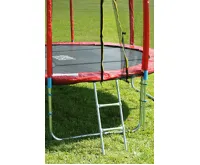 GoodJump 4UPVC červená trampolína 305 cm s ochrannou sítí + žebřík + krycí plachta (6)