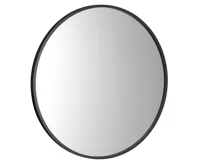 SAPHO NOTION SLIM kulaté zrcadlo v rámu ø 50cm, černá mat SAPHO NOTION SLIM kulaté zrcadlo v rámu ø 50cm, černá mat