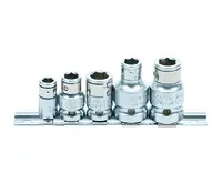 BGS Sada bitových adaptérů s koulí, 6,3 mm (1/4&quot;) / 10 mm (3/8&quot;) / 12,5 mm (1/2&quot;), 5dílná