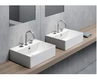 GSI KUBE X keramické umyvadlo 45x35cm, broušená spodní hrana, bílá mat (4)