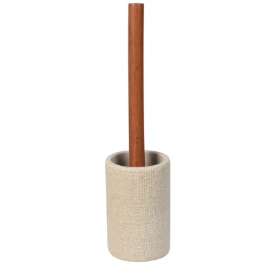 SAPHO CRAFT WC štětka na postavení, acacia/béžová