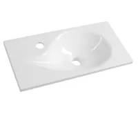 SAPHO AQUA umývátko 50,5x25cm, litý mramor, bílá