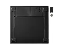 Digitální osobní váha s max. nosností 150kg, tvrzené sklo, černá (4)