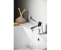 SAPHO LEA stojánková umyvadlová baterie, lékařská páka, chrom (5)