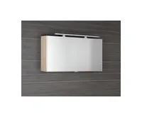 SAPHO CLOE galerka s LED osvětlením 100x50x18cm, jilm bardini (1)