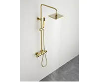 SAPHO Sprchový sloup s termostatickou baterií, zlato (5)