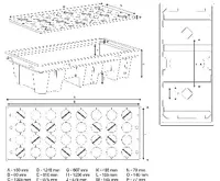 BGS Vana pro vypouštění a odkapávání oleje, s mřížkovým roštem, pro sudy 2× 200 l (2)