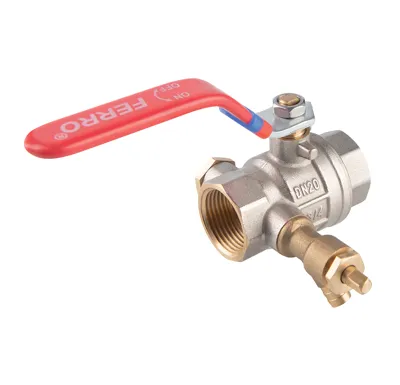 Kulový kohout voda páka s odvodněním DN 15 - 1/2"