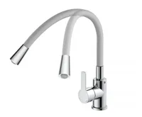 Eisl Flexo světle šedá / lesklý chrom (6)