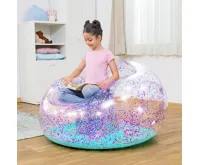 Bestway 75115 Nafukovací křeso GLITTER DREAM 114 x 112 x 66 cm (1)