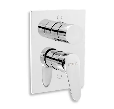 NOVASERVIS Vanová sprchová baterie s přepínačem Titania IRIS New chrom - 94450R,0