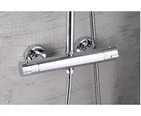 AQUALINE LIGA sprchový sloup s termostatickou baterií, chrom (9)